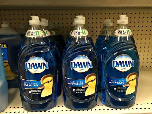 does dawn dish soap dry out a dogs skin