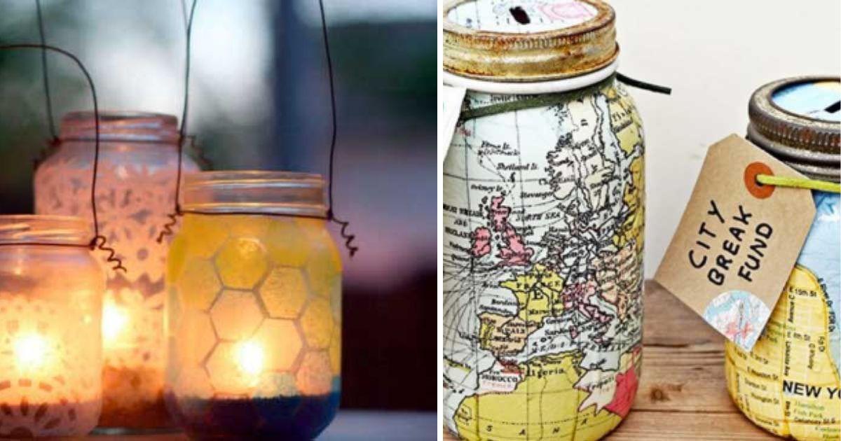 8 Amazing Ways To Upcycle Glass Jars