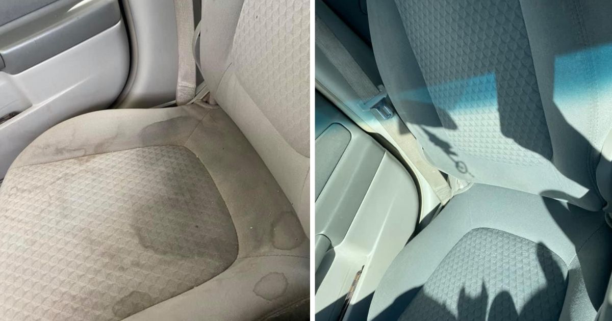 Amazing Diy For Cleaning The, How To Clean Cloth Car Seats With Shaving Cream