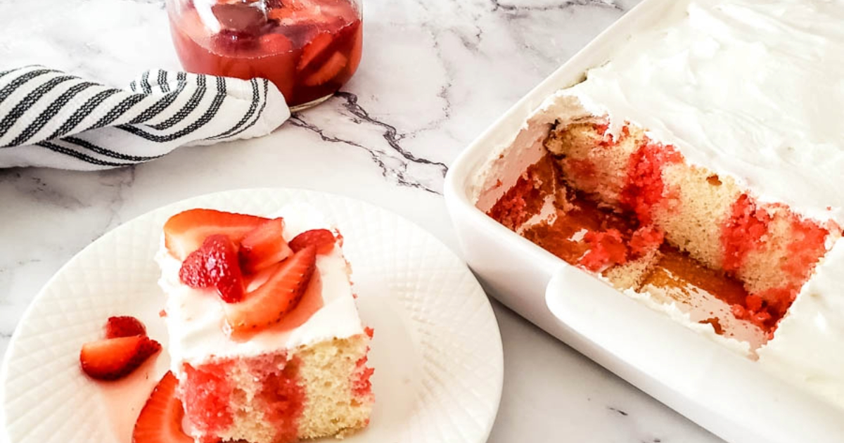 How To Make A Strawberry Shortcake Poke Cake
