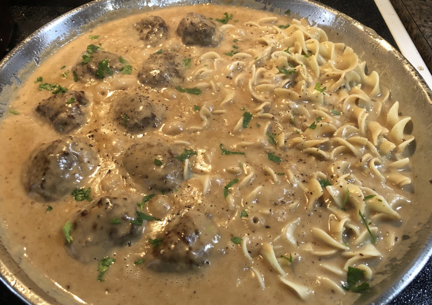 swedish meatball noodles