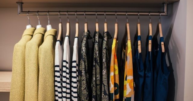 inside of wardrobe