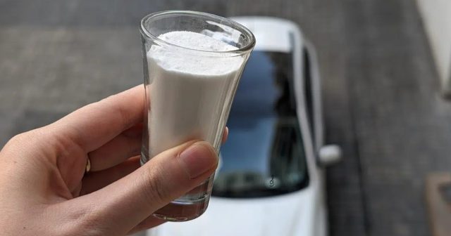 salt in a car
