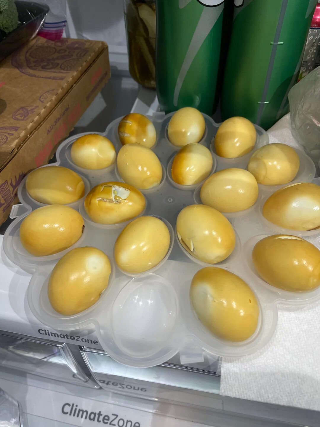 smoked eggs