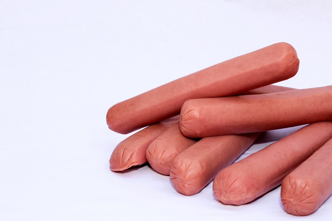 unopened hot dogs