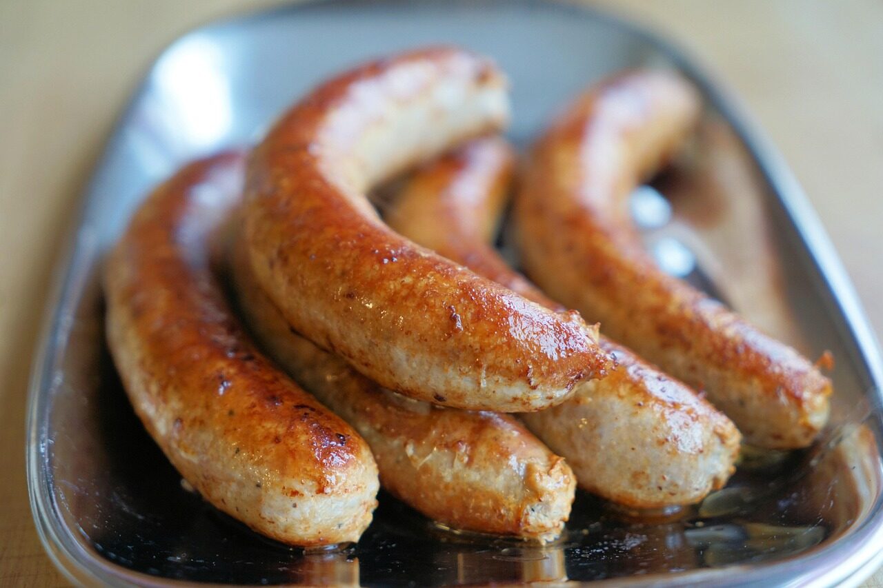 grilled sausages