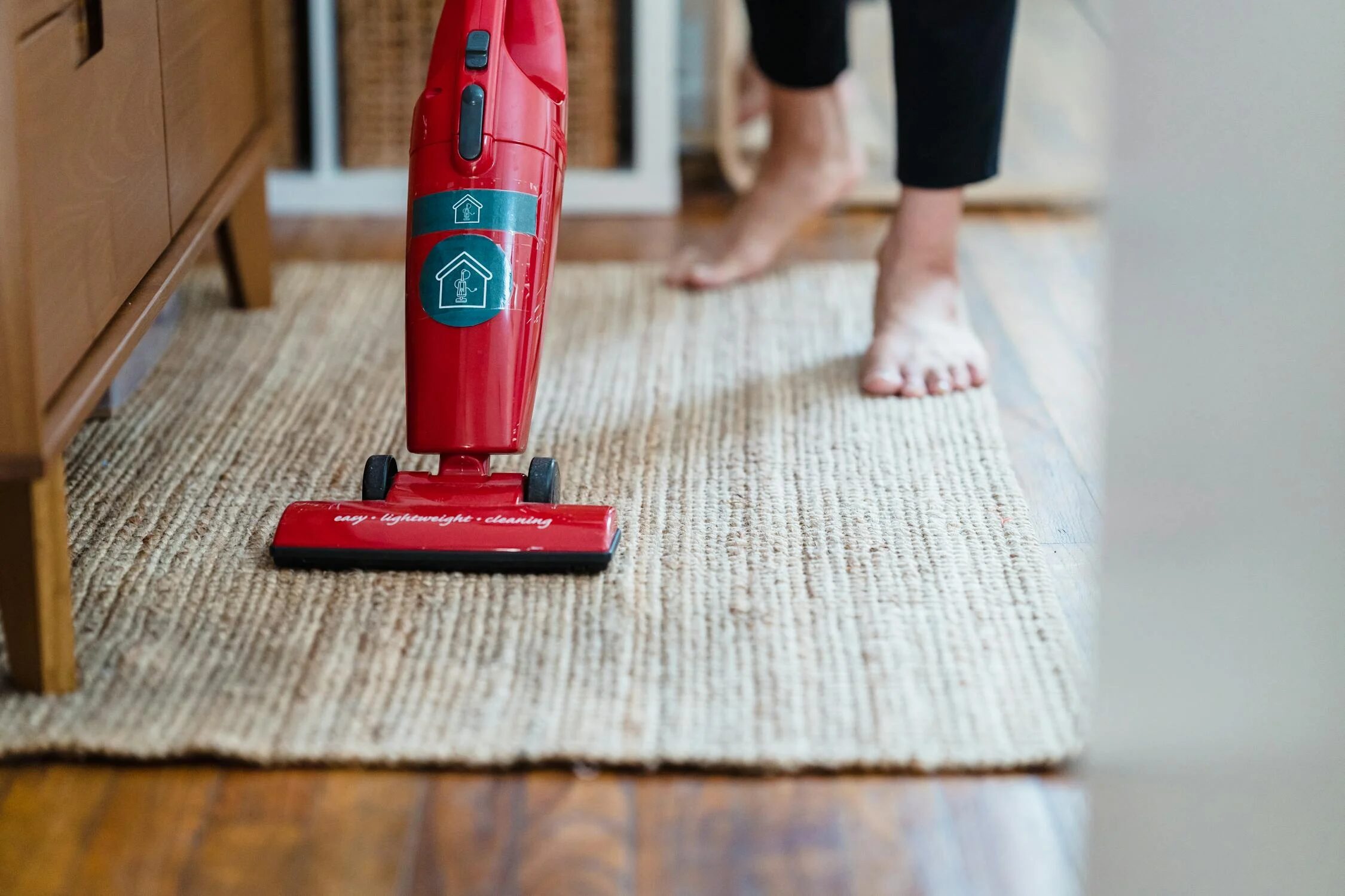 vacuuming area rugs