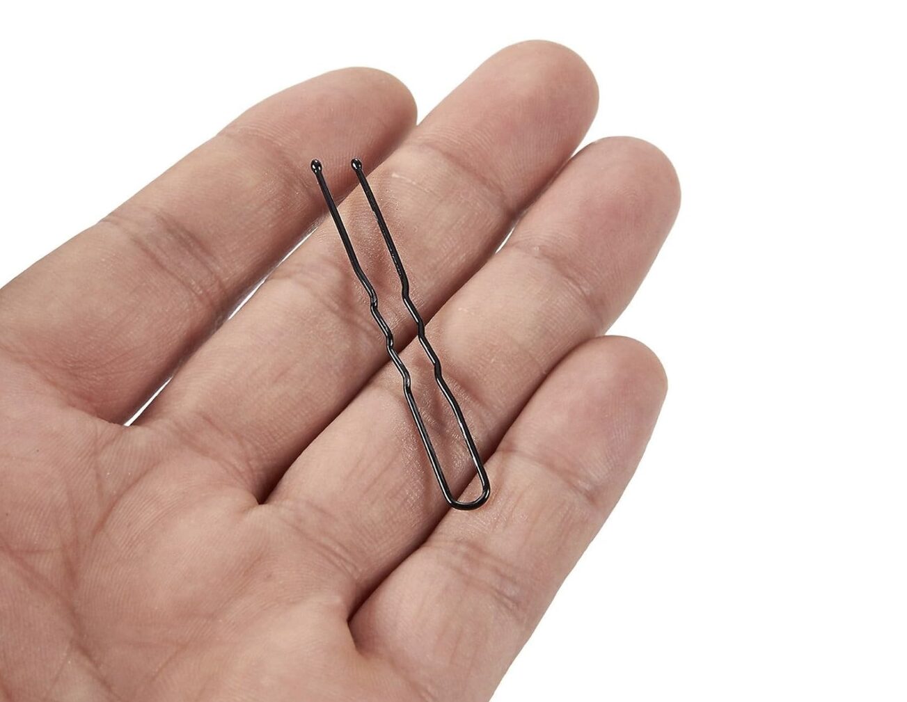holding a hairpin