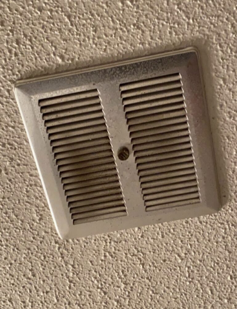 dirty bathroom fan