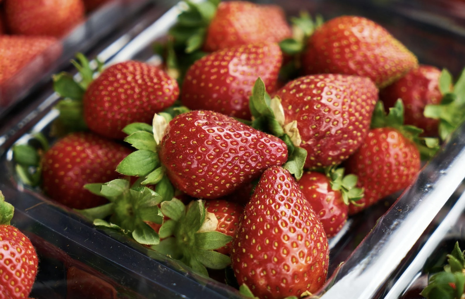 red strawberries