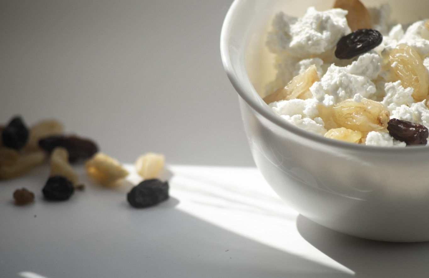 cottage cheese and raisin