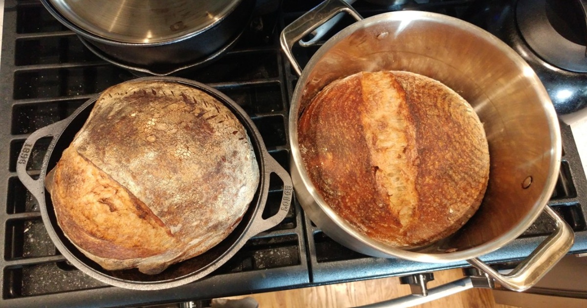 Bake 4 Sourdough Loaves at Once With This Dutch Oven Hack