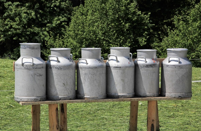 milk cans