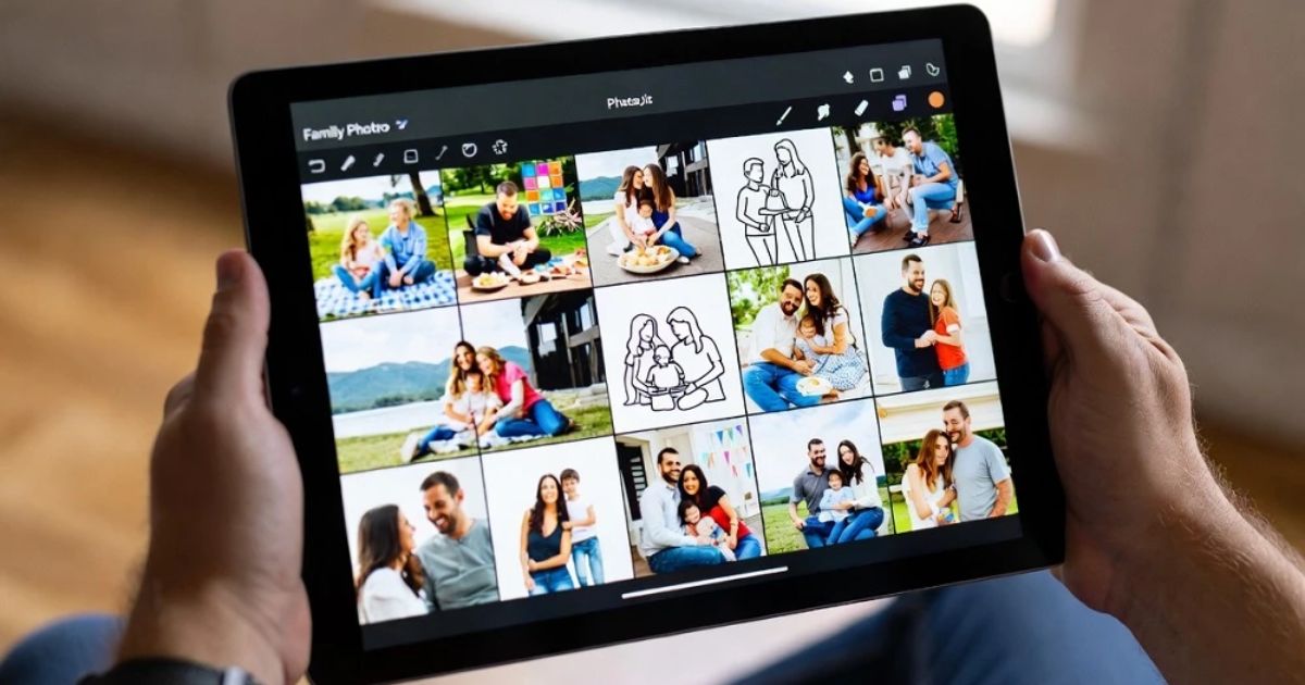 How to Turn Family Photos into Printable Colouring Pages