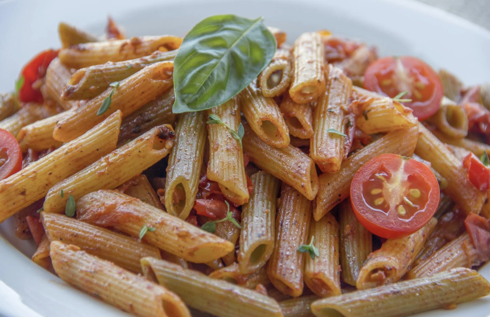 pasta and tomato sauce