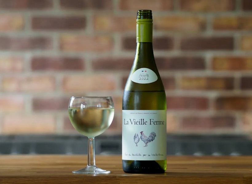 bottle of white wine