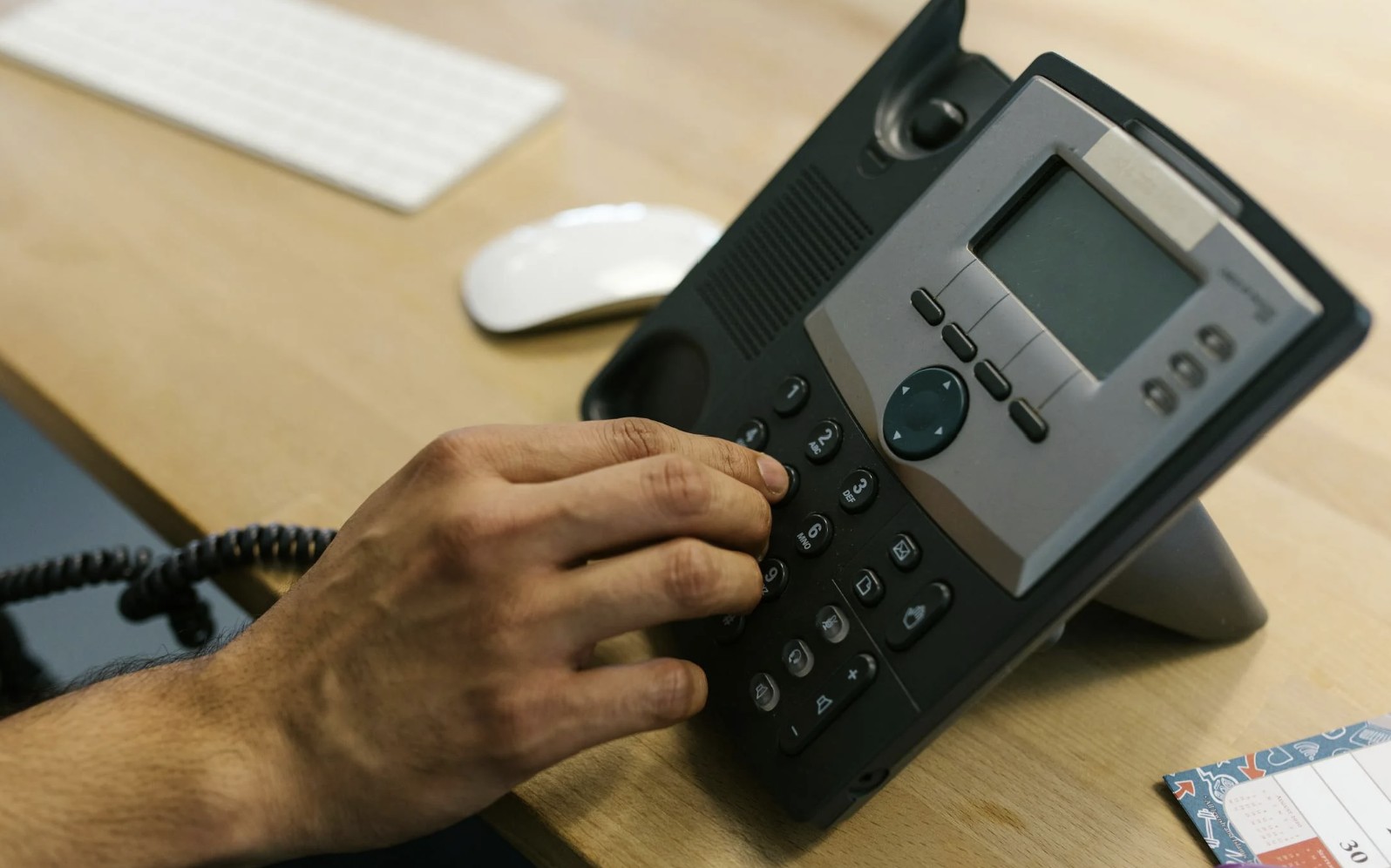 dialing the telephone