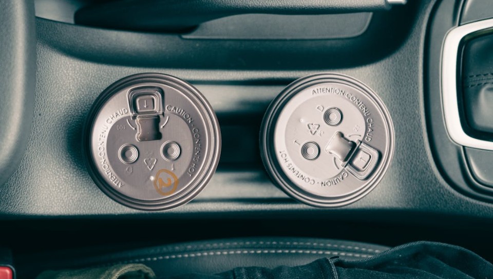 cups in a car