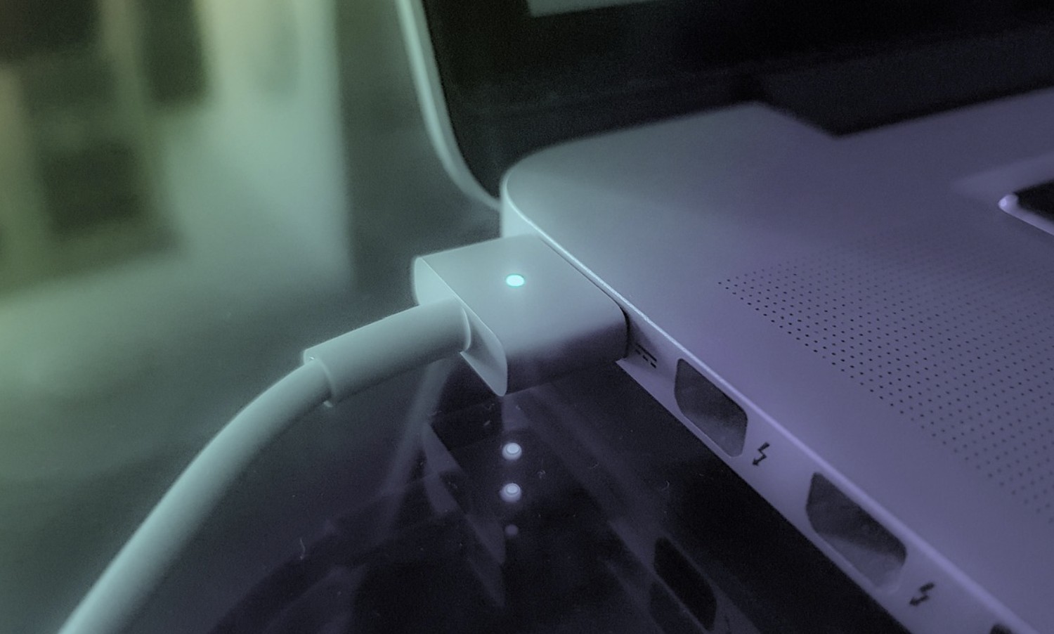 charging a laptop