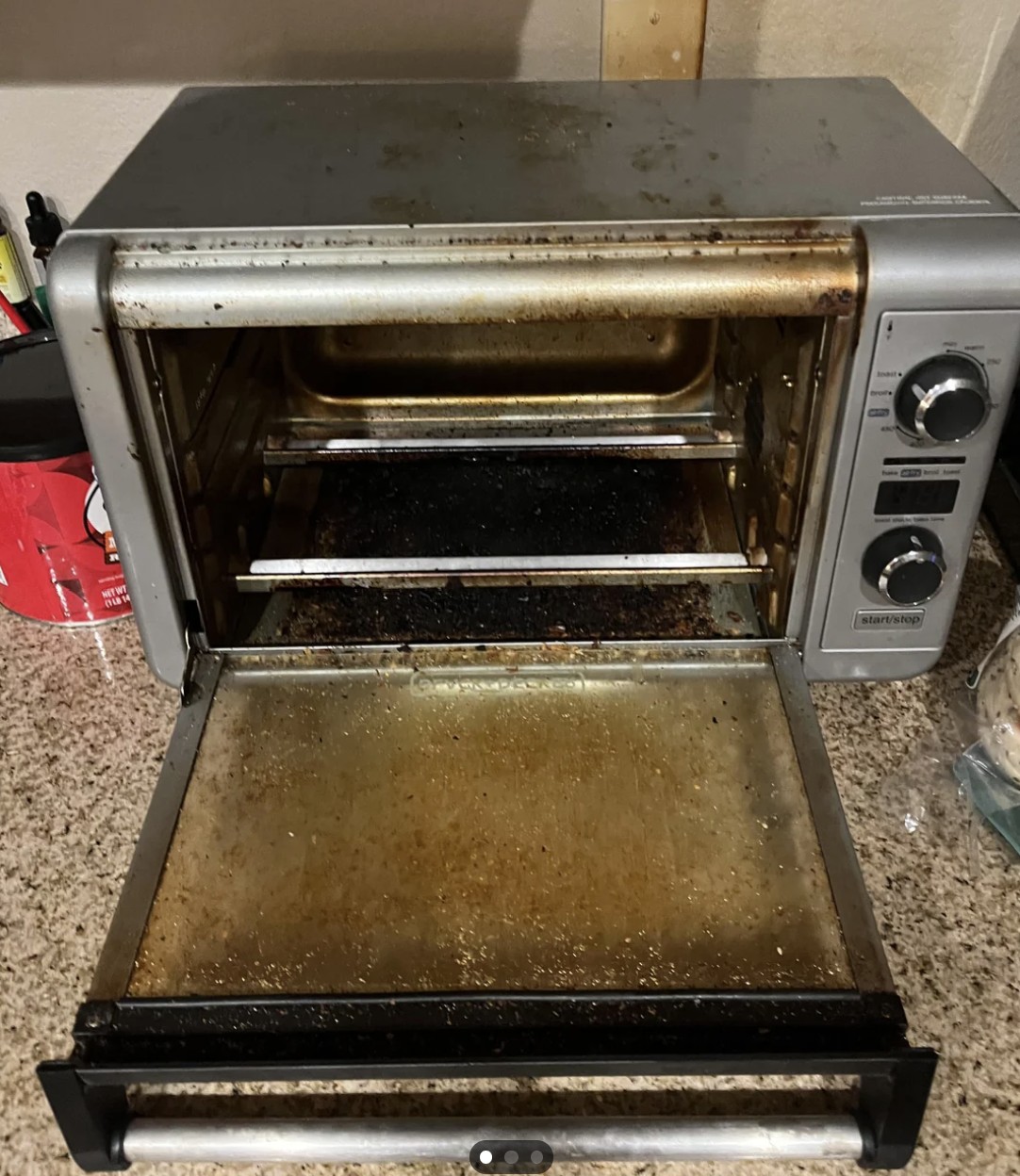 dirty toaster