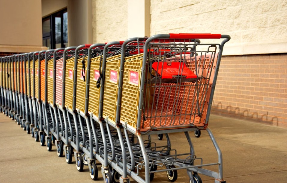 yellow shopping carts