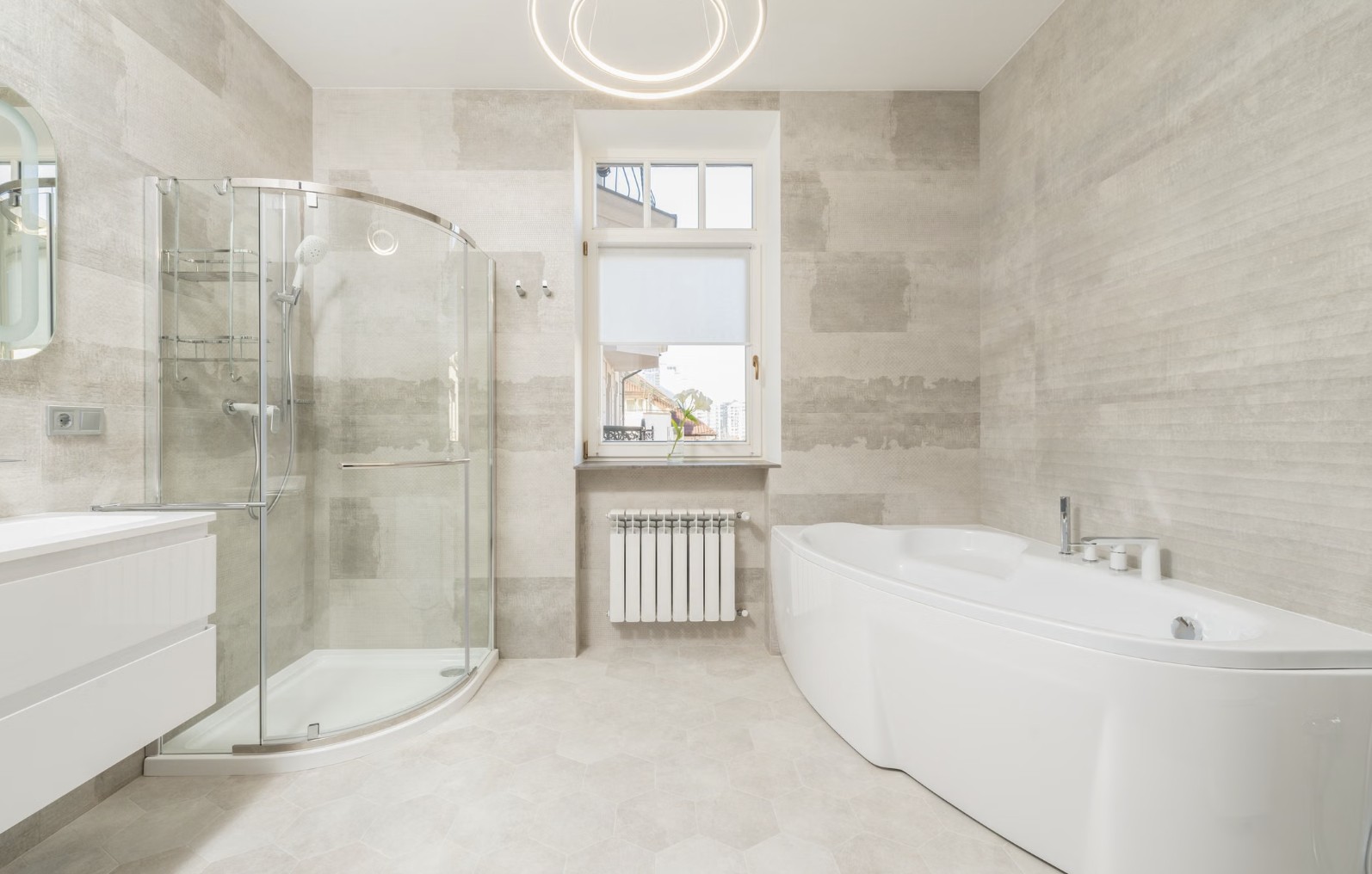 bathroom with shower