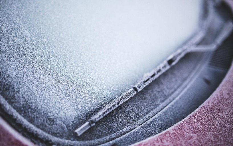 frozen windshield