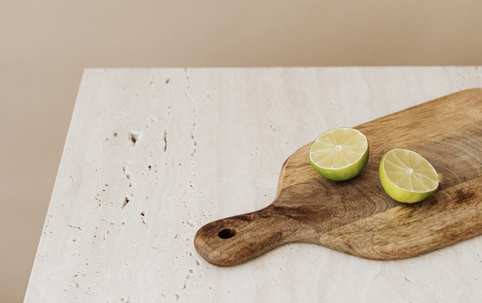 lemons on a wooden board