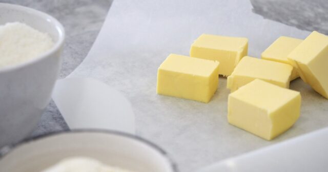 sliced butter