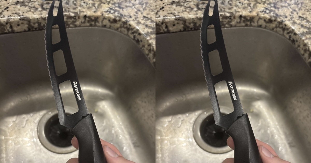 knife with holes